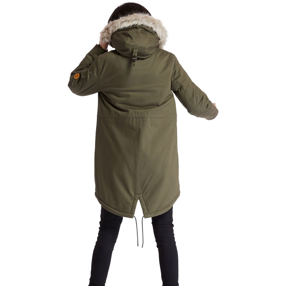 Parka Timberland Dama Masline Verzi - Mt Kelsey Fleece-Lined Parka - Romania - GEUVBK827